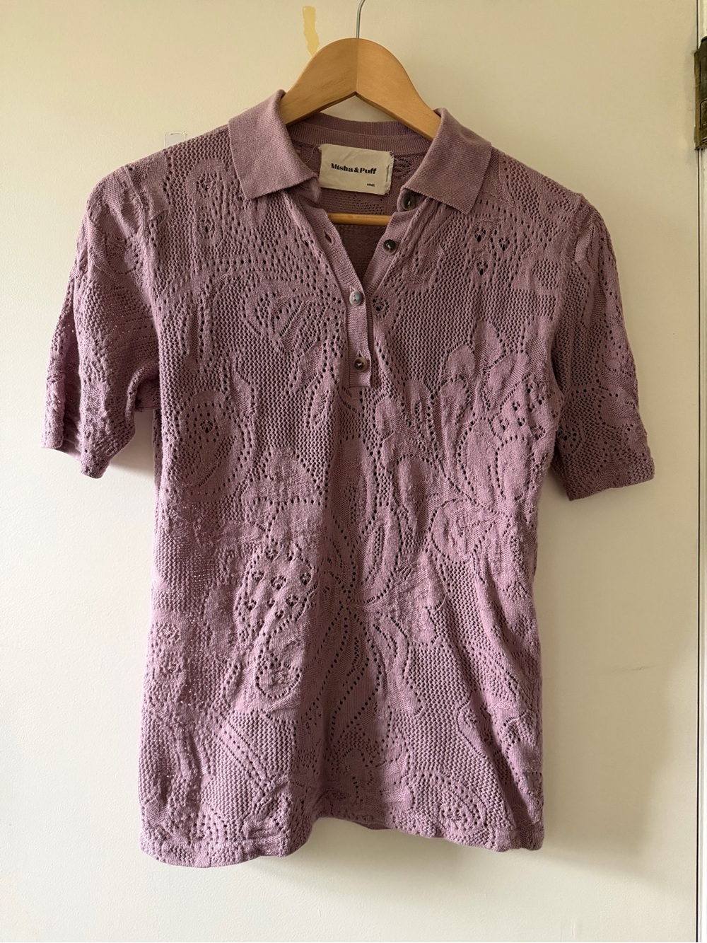 Misha & Puff lace polo shirt